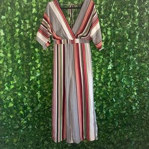 Vertical Striped Romper